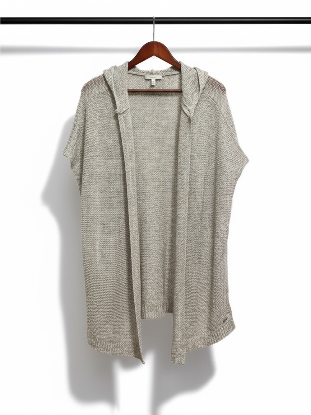Ripzone Gray Open Front Hoodie Sleeveless Cardigan Oversized Size L